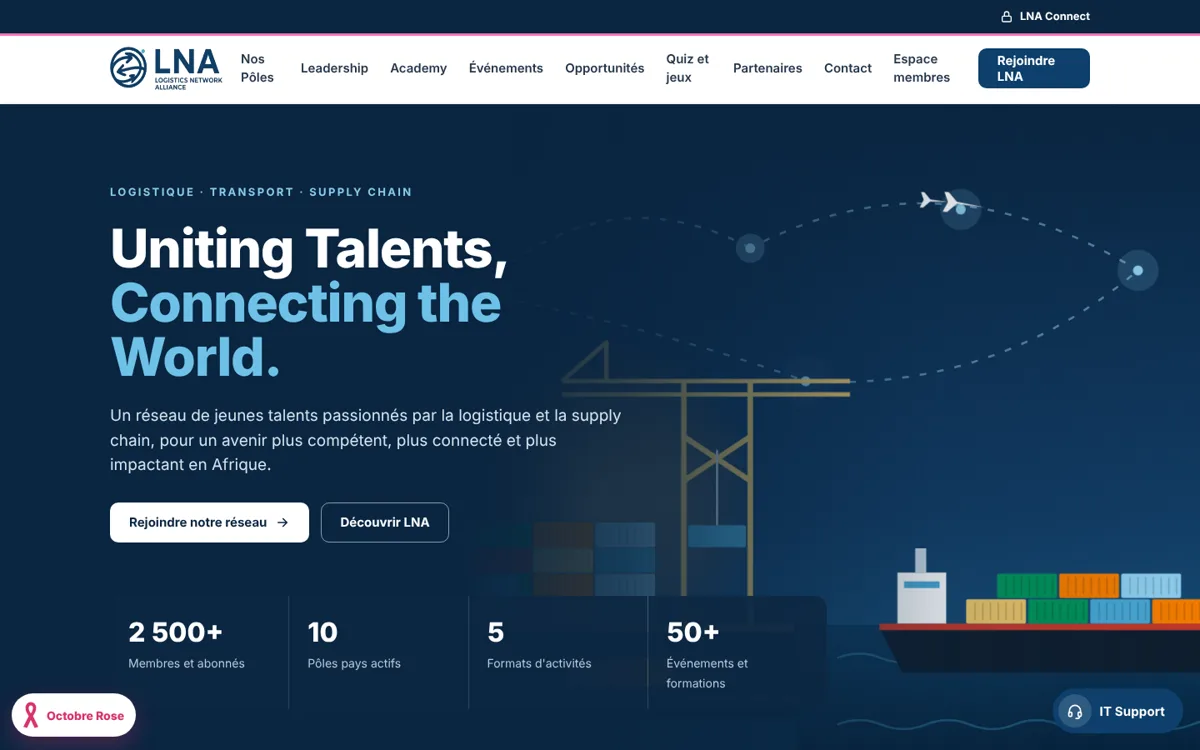 LNA Global home page
